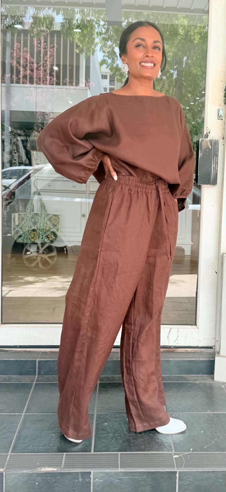 Oktavija Pants Storm - Chicory Coffee