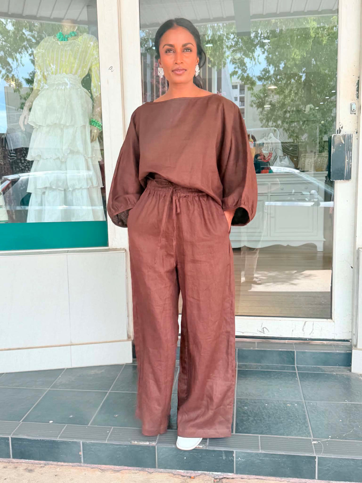 Oktavija Pants Storm - Chicory Coffee