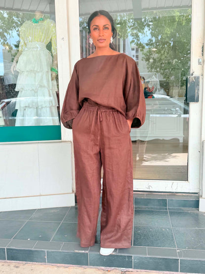 Oktavija Pants Storm - Chicory Coffee