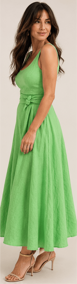 Oktavija Venus Dress - Summer Green