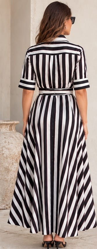 OKTAVIJA | Willow Dress – Black & White