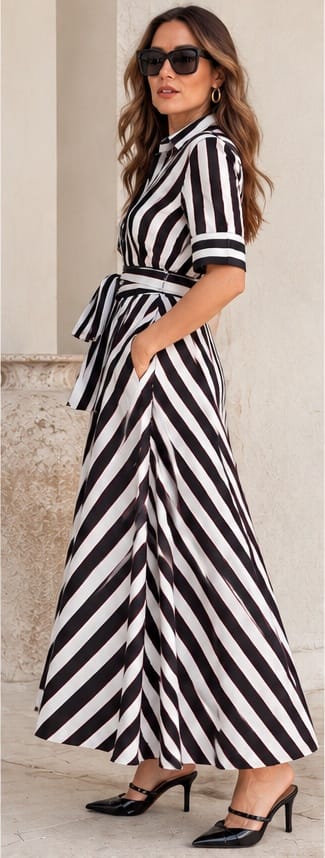 OKTAVIJA | Willow Dress – Black & White