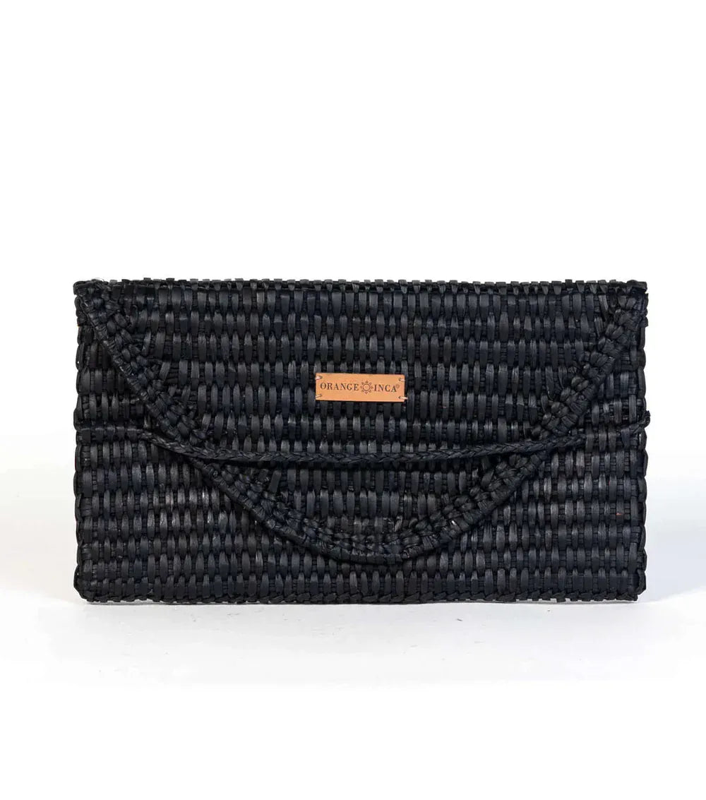 Orange Inca The Lima Clutch - Black