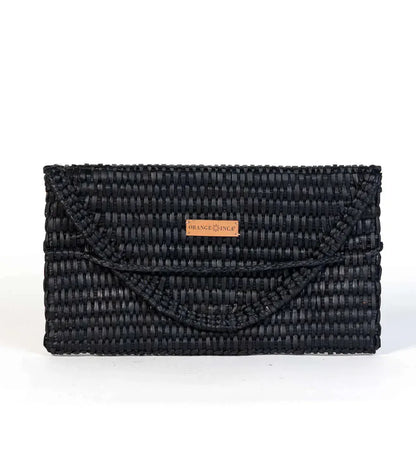 Orange Inca The Lima Clutch - Black