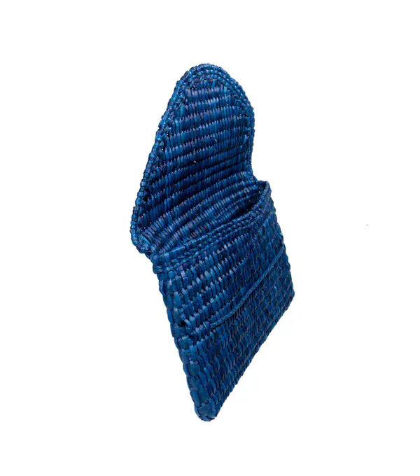 Orange Inca The Lima Clutch - Electric Blue