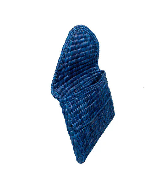 Orange Inca The Lima Clutch - Electric Blue