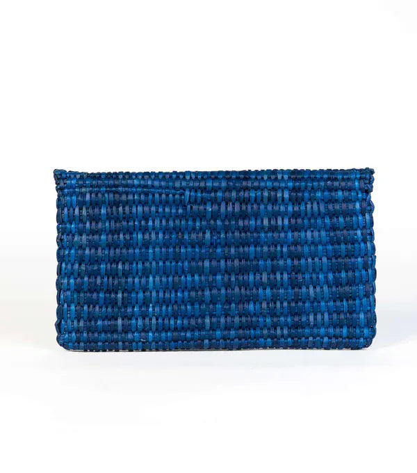 Orange Inca The Lima Clutch - Electric Blue