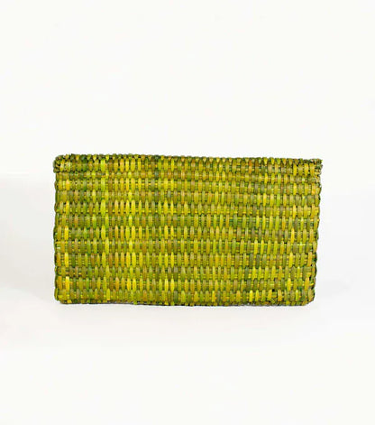 Orange Inca The Lima Clutch - Green Moss