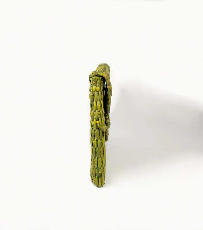 Orange Inca The Lima Clutch - Green Moss