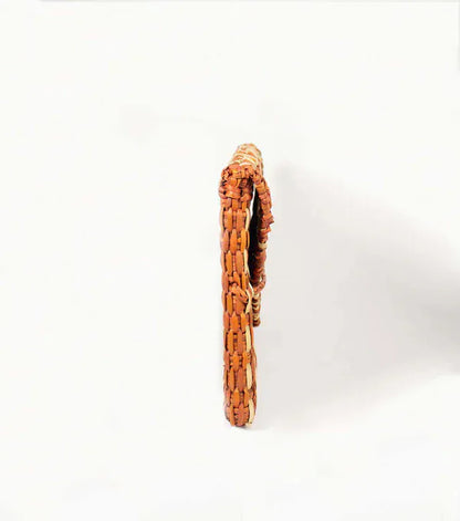 Orange Inca The Lima Clutch - Terracota and Natural Marbled