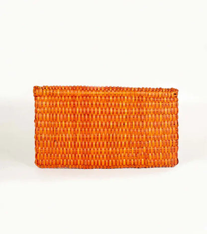 Orange Inca The Lima Clutch - Terracota