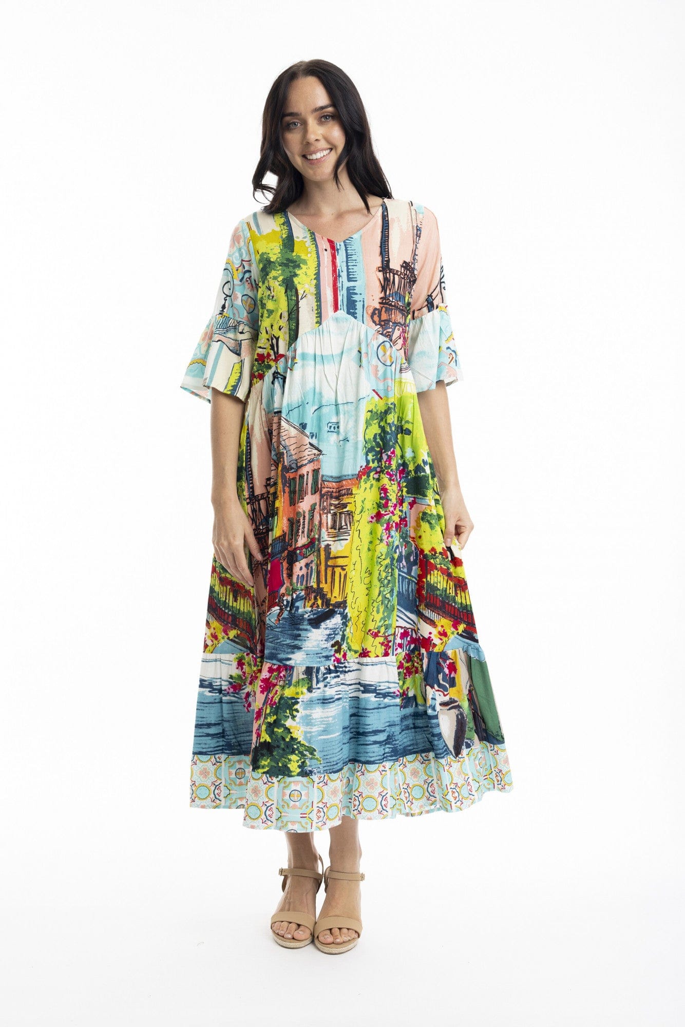 Bellagio Peak Midi Dress - Pinkhill -  - [] - Darwin boutique - Australian fashion design - Darwin Fashion - Australian Fashion Designer - Australian Fashion Designer Brands - Australian Fashion Design 