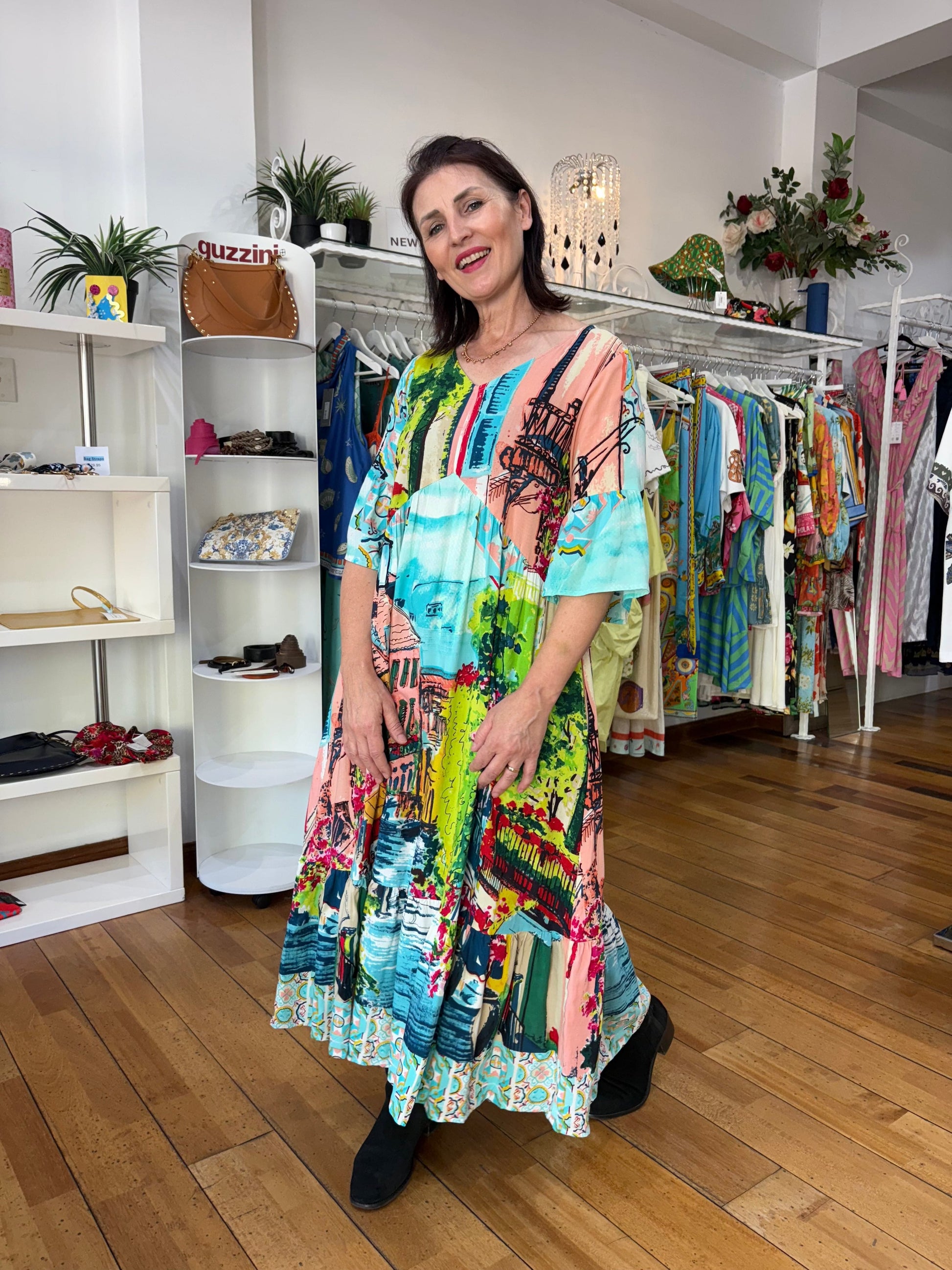 Bellagio Peak Midi Dress - Pinkhill -  - [] - Darwin boutique - Australian fashion design - Darwin Fashion - Australian Fashion Designer - Australian Fashion Designer Brands - Australian Fashion Design 