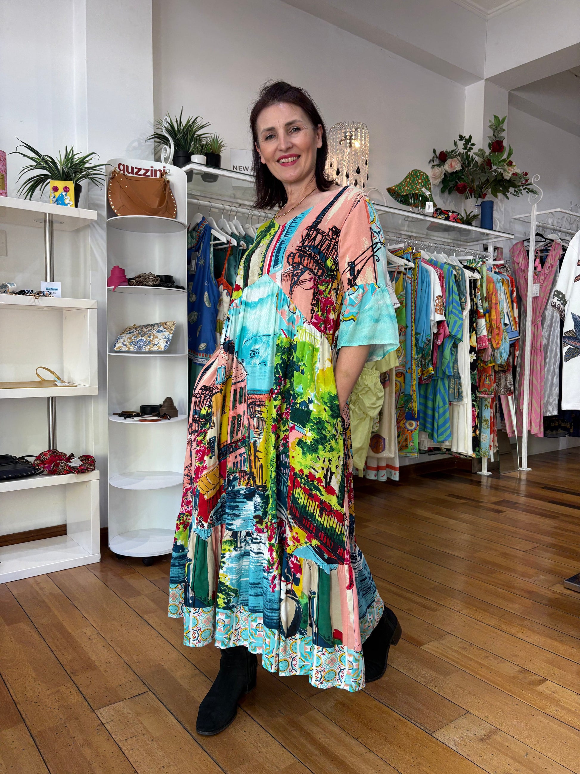 Bellagio Peak Midi Dress - Pinkhill -  - [] - Darwin boutique - Australian fashion design - Darwin Fashion - Australian Fashion Designer - Australian Fashion Designer Brands - Australian Fashion Design 