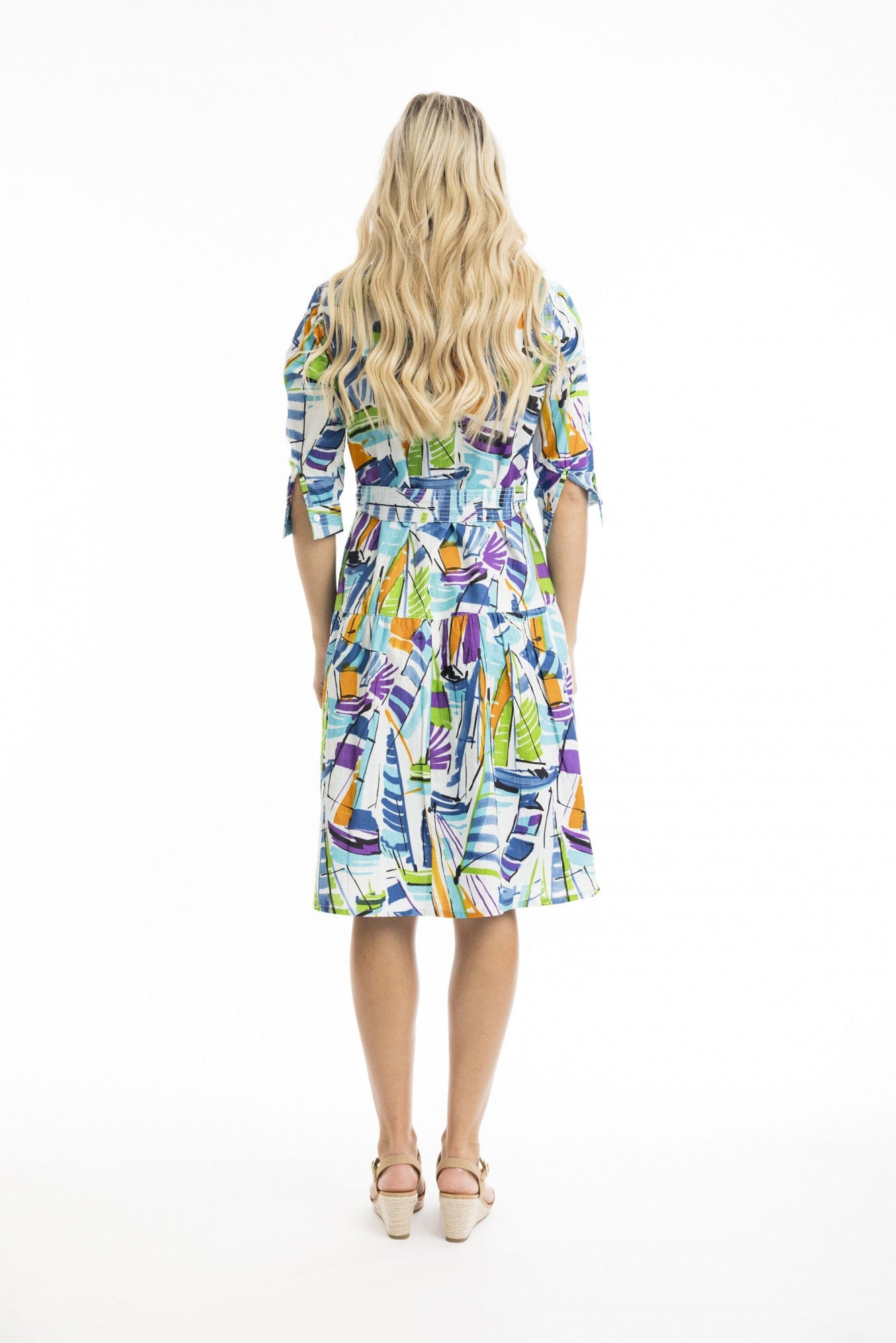 Cannes Collared Dress with Belt - Pinkhill -  - [] - Darwin boutique - Australian fashion design - Darwin Fashion - Australian Fashion Designer - Australian Fashion Designer Brands - Australian Fashion Design 