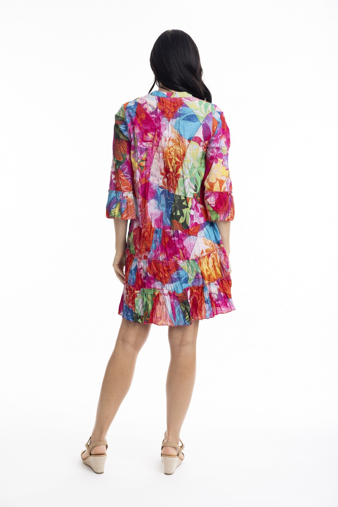 Madurai Frill Sleeve Pleated Dress - Red - Pinkhill -  - [] - Darwin boutique - Australian fashion design - Darwin Fashion - Australian Fashion Designer - Australian Fashion Designer Brands - Australian Fashion Design 