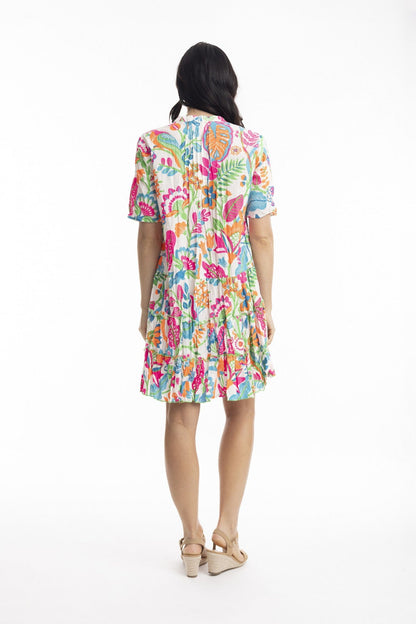 Madurai Frill Sleeve Pleated Dress - White - Pinkhill -  - [] - Darwin boutique - Australian fashion design - Darwin Fashion - Australian Fashion Designer - Australian Fashion Designer Brands - Australian Fashion Design 