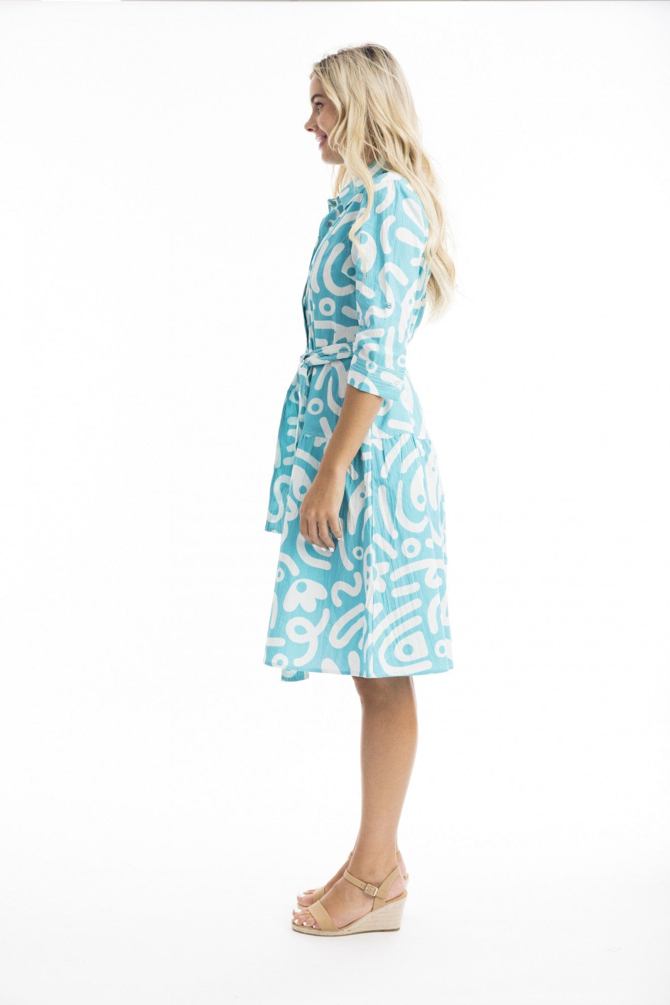 Poplin Print Dress - Pinkhill -  - [] - Darwin boutique - Australian fashion design - Darwin Fashion - Australian Fashion Designer - Australian Fashion Designer Brands - Australian Fashion Design 