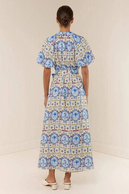 Palm Noosa Carla Dress Lagoona Tile - Pinkhill -  - [] - Darwin boutique - Australian fashion design - Darwin Fashion - Australian Fashion Designer - Australian Fashion Designer Brands - Australian Fashion Design 