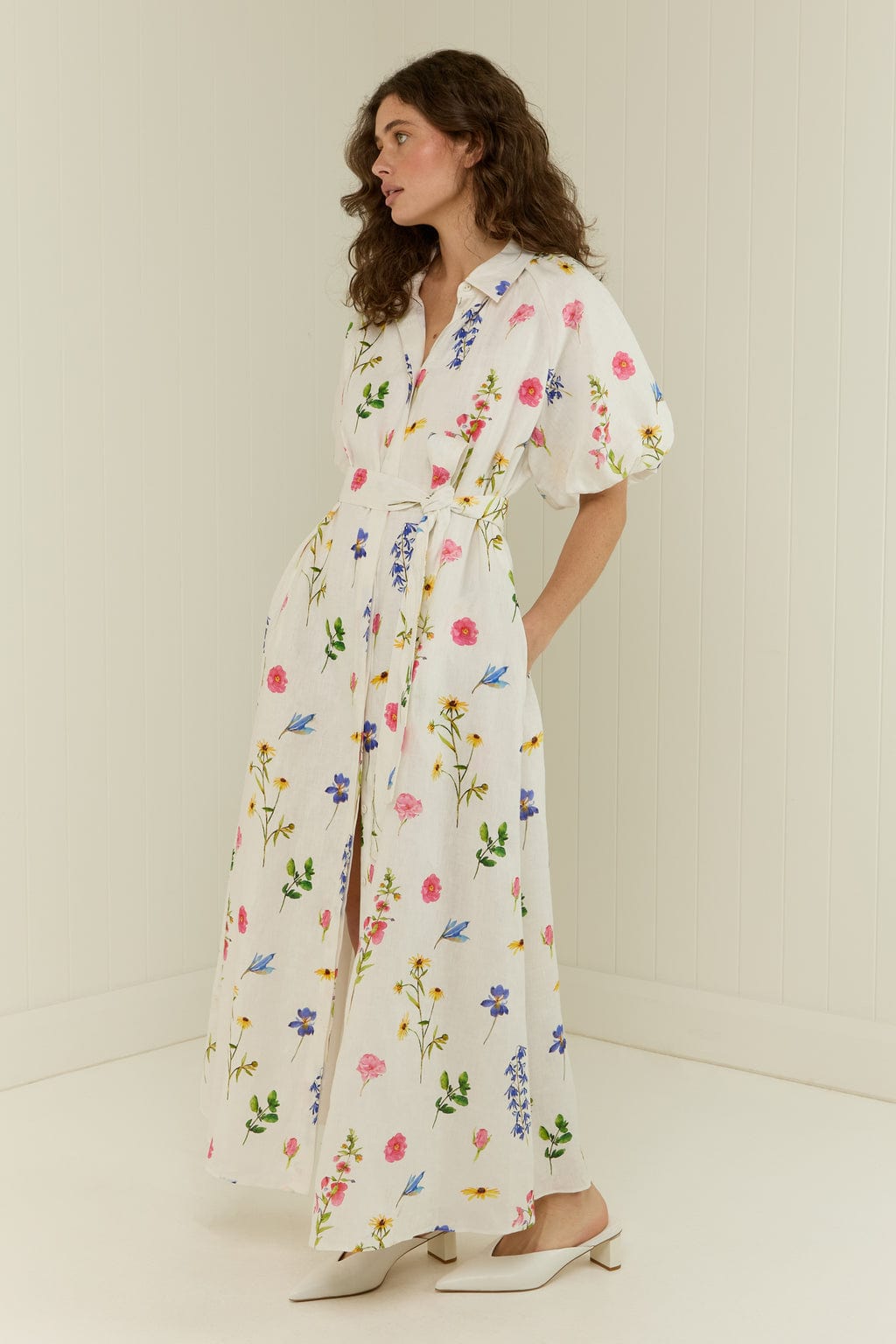Palm Noosa Marla Dress - Wildflowers - Pinkhill -  - [] - Darwin boutique - Australian fashion design - Darwin Fashion - Australian Fashion Designer - Australian Fashion Designer Brands - Australian Fashion Design 