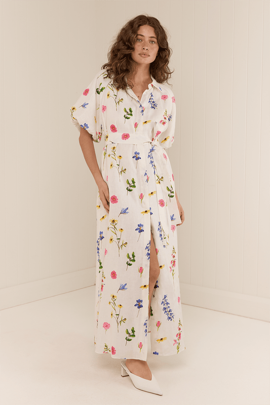 Palm Noosa Marla Dress - Wildflowers - Pinkhill -  - [] - Darwin boutique - Australian fashion design - Darwin Fashion - Australian Fashion Designer - Australian Fashion Designer Brands - Australian Fashion Design 