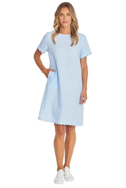 Ping Pong Amalfi Linen Dress - Baby Blue - Pinkhill -  - [] - Darwin boutique - Australian fashion design - Darwin Fashion - Australian Fashion Designer - Australian Fashion Designer Brands - Australian Fashion Design 