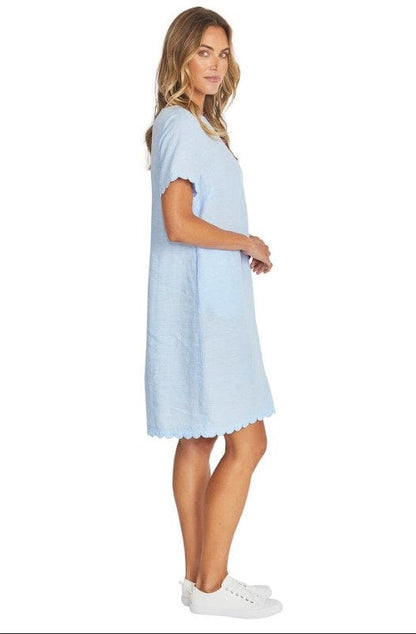 Ping Pong Amalfi Linen Dress - Baby Blue - Pinkhill -  - [] - Darwin boutique - Australian fashion design - Darwin Fashion - Australian Fashion Designer - Australian Fashion Designer Brands - Australian Fashion Design 