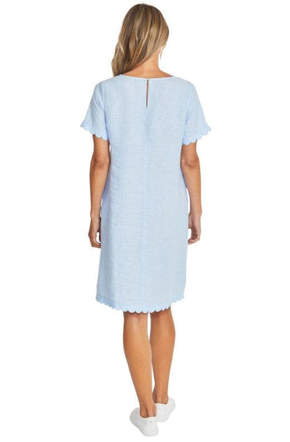 Ping Pong Amalfi Linen Dress - Baby Blue - Pinkhill -  - [] - Darwin boutique - Australian fashion design - Darwin Fashion - Australian Fashion Designer - Australian Fashion Designer Brands - Australian Fashion Design 