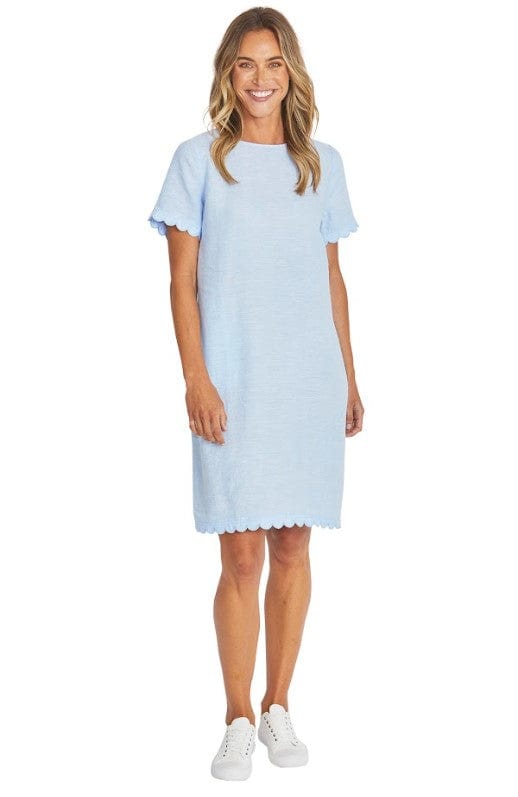 Ping Pong Amalfi Linen Dress - Baby Blue - Pinkhill -  - [] - Darwin boutique - Australian fashion design - Darwin Fashion - Australian Fashion Designer - Australian Fashion Designer Brands - Australian Fashion Design 