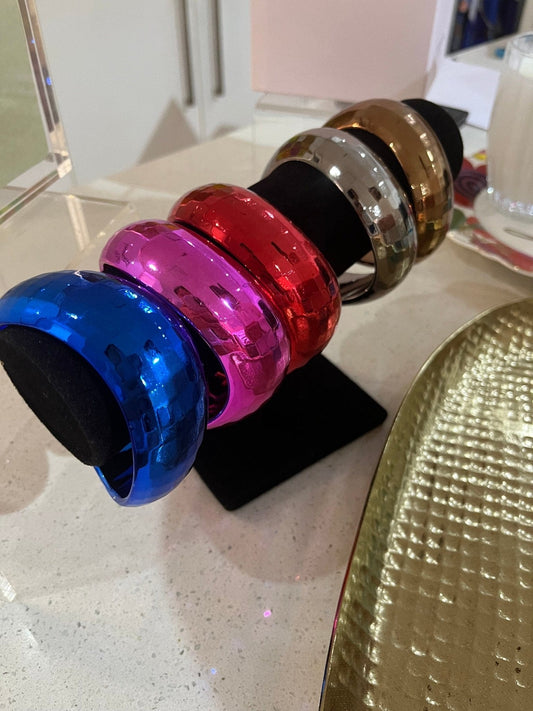 Acrylic Bangles Metallic Bangle - Pinkhill - Pinkhill -  - Darwin boutique - Australian fashion design - Darwin Fashion - Australian Fashion Designer - Australian Fashion Designer Brands - Australian Fashion Design Bangle