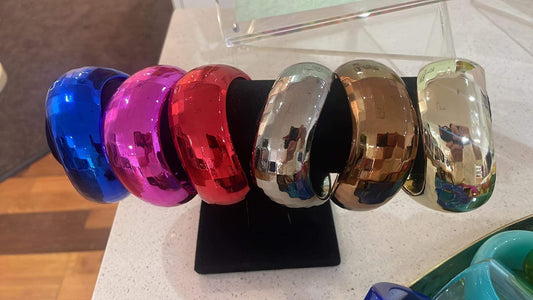 Acrylic Bangles Metallic Bangle - Pinkhill - Pinkhill -  - Darwin boutique - Australian fashion design - Darwin Fashion - Australian Fashion Designer - Australian Fashion Designer Brands - Australian Fashion Design Bangle