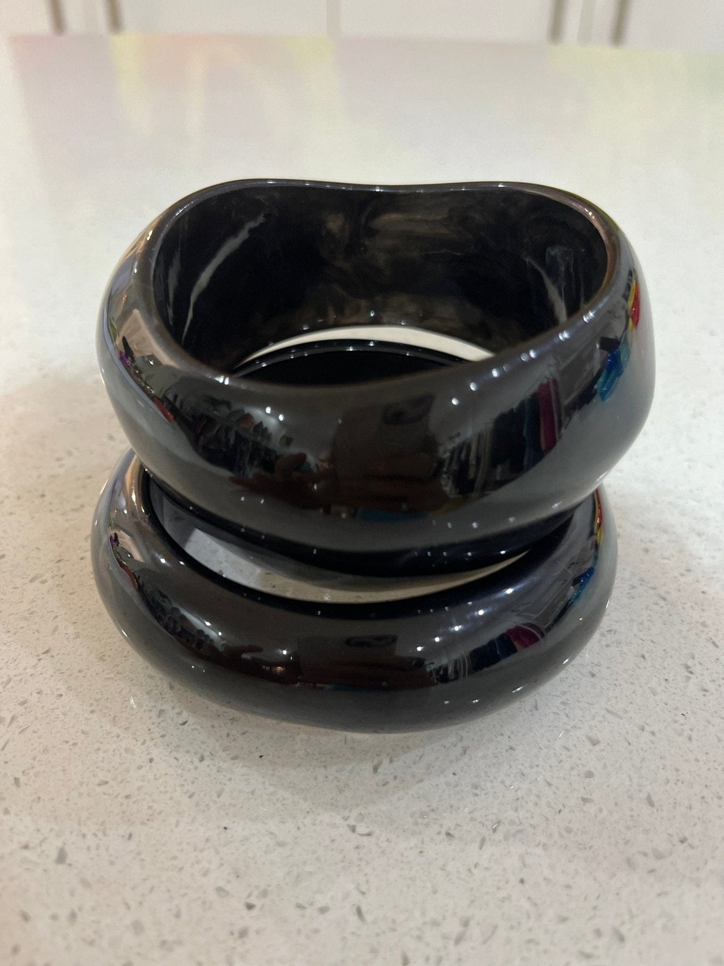 Acrylic Bangles Organic Large - Pinkhill - Pinkhill -  - Darwin boutique - Australian fashion design - Darwin Fashion - Australian Fashion Designer - Australian Fashion Designer Brands - Australian Fashion Design Bangle