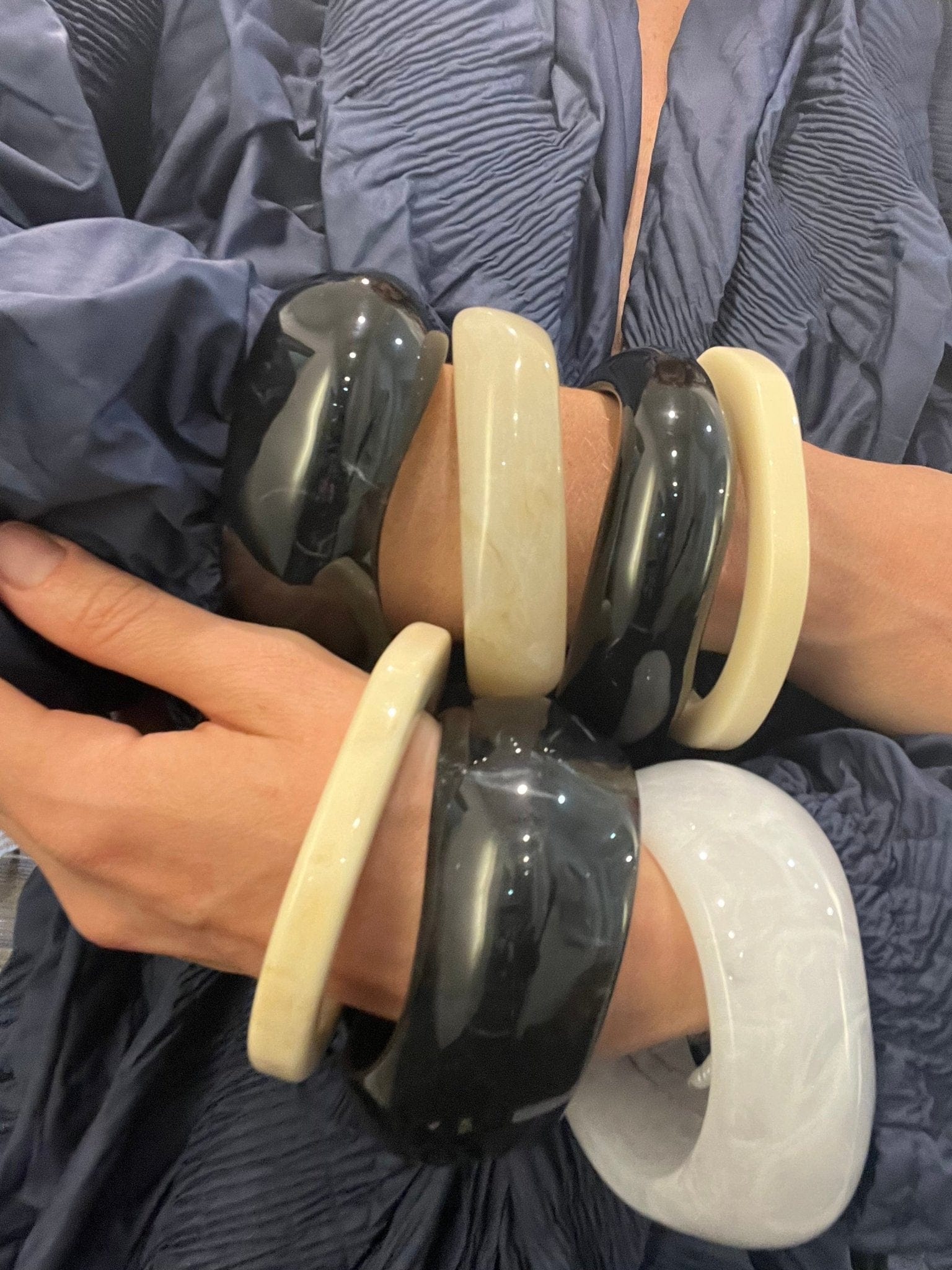 Acrylic Bangles Organic Large - Pinkhill - Pinkhill -  - Darwin boutique - Australian fashion design - Darwin Fashion - Australian Fashion Designer - Australian Fashion Designer Brands - Australian Fashion Design Bangle