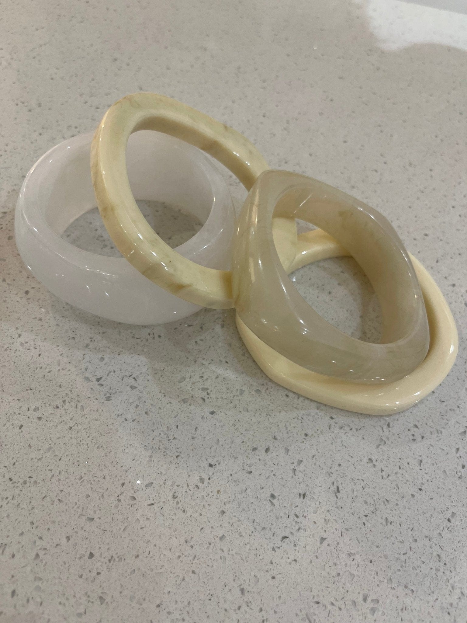 Acrylic Bangles Organic Square Medium - Pinkhill - Pinkhill -  - Darwin boutique - Australian fashion design - Darwin Fashion - Australian Fashion Designer - Australian Fashion Designer Brands - Australian Fashion Design Bangle