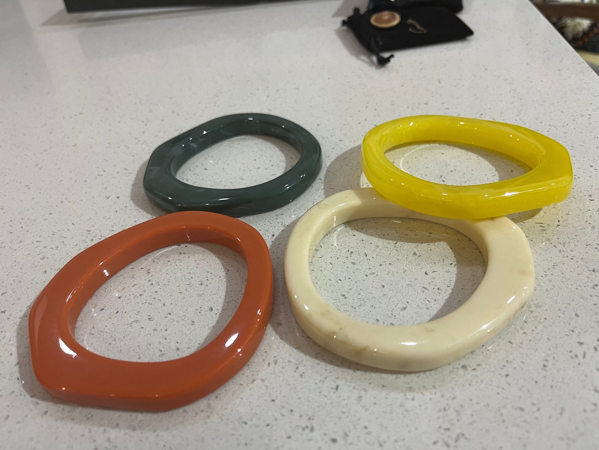 Acrylic Bangles Organic Thin Bangle - Pinkhill - Pinkhill -  - Darwin boutique - Australian fashion design - Darwin Fashion - Australian Fashion Designer - Australian Fashion Designer Brands - Australian Fashion Design Bangle