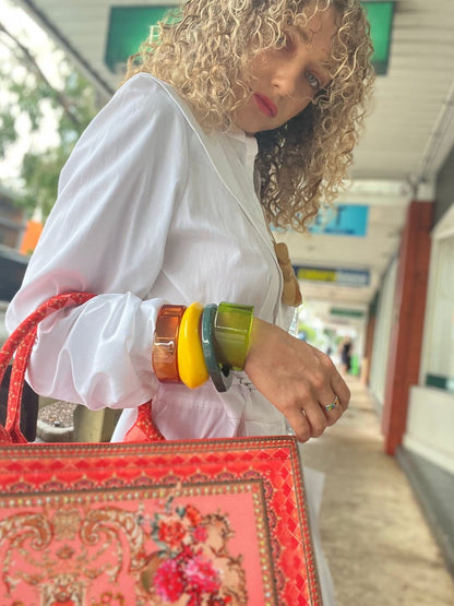 Acrylic Bangles Translucent Bangle - Pinkhill - Pinkhill -  - Darwin boutique - Australian fashion design - Darwin Fashion - Australian Fashion Designer - Australian Fashion Designer Brands - Australian Fashion Design Bangle