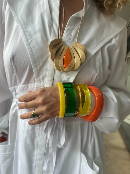 Acrylic Bangles Translucent Bangle - Pinkhill - Pinkhill -  - Darwin boutique - Australian fashion design - Darwin Fashion - Australian Fashion Designer - Australian Fashion Designer Brands - Australian Fashion Design Bangle