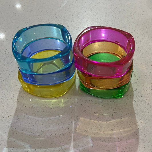 Acrylic Bangles Translucent Bangle - Pinkhill - Pinkhill -  - Darwin boutique - Australian fashion design - Darwin Fashion - Australian Fashion Designer - Australian Fashion Designer Brands - Australian Fashion Design Bangle