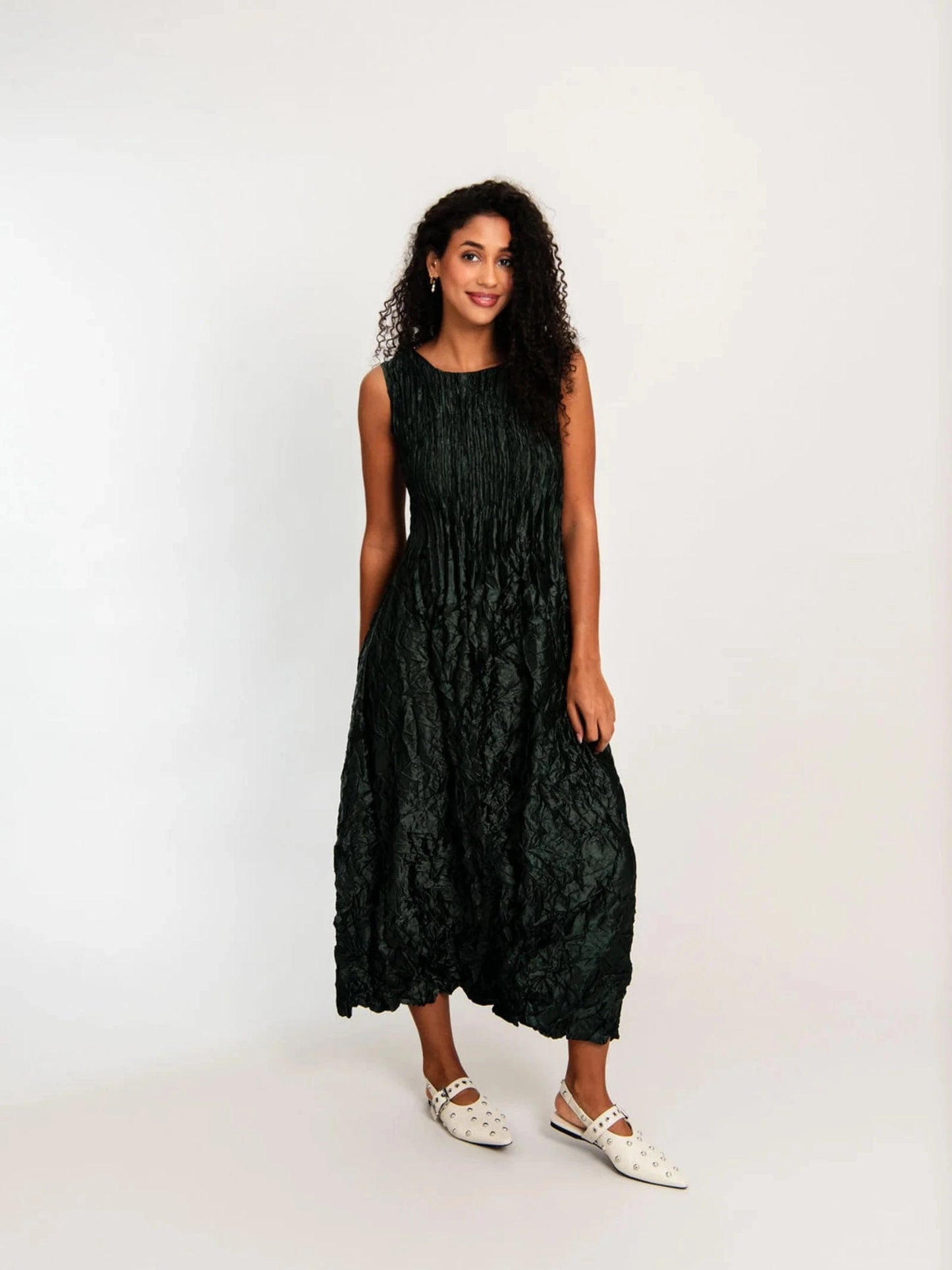 Alquema Pippi Smash Dress - Glossy Metallic Forest - Pinkhill -  - [] - Darwin boutique - Australian fashion design - Darwin Fashion - Australian Fashion Designer - Australian Fashion Designer Brands - Australian Fashion Design 