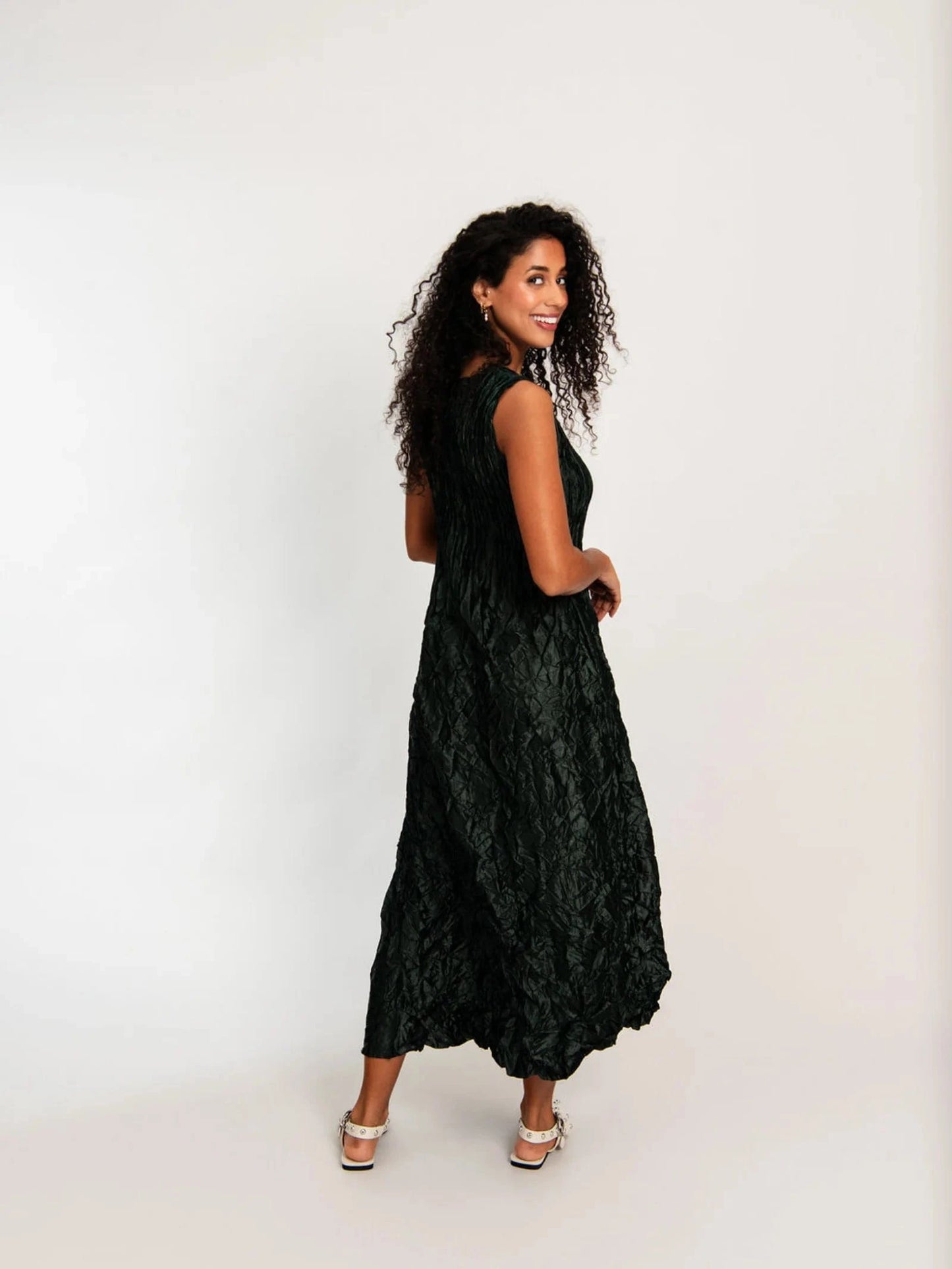 Alquema Pippi Smash Dress - Glossy Metallic Forest - Pinkhill -  - [] - Darwin boutique - Australian fashion design - Darwin Fashion - Australian Fashion Designer - Australian Fashion Designer Brands - Australian Fashion Design 