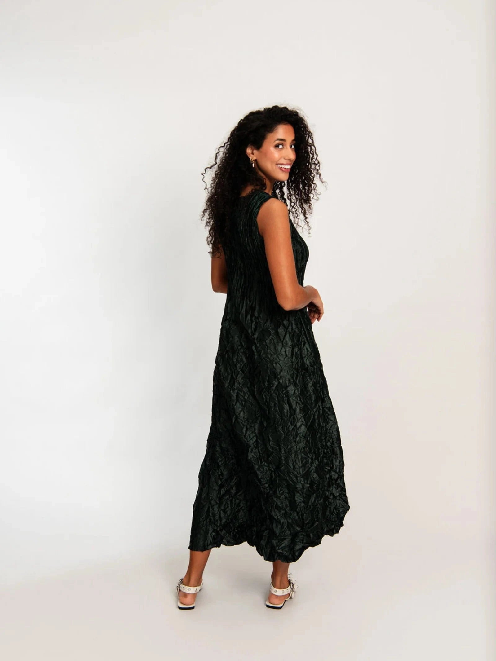 Alquema Pippi Smash Dress - Glossy Metallic Forest - Pinkhill -  - [] - Darwin boutique - Australian fashion design - Darwin Fashion - Australian Fashion Designer - Australian Fashion Designer Brands - Australian Fashion Design 