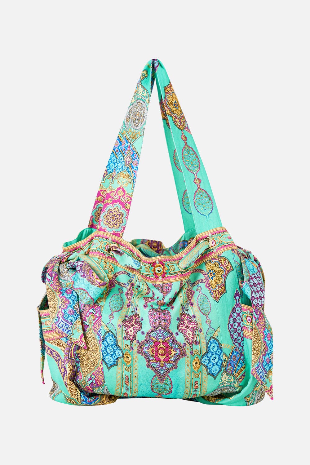 Camilla Drawstring Bow Beach Bag The Concubines Corridor - Pinkhill -  - [] - Darwin boutique - Australian fashion design - Darwin Fashion - Australian Fashion Designer - Australian Fashion Designer Brands - Australian Fashion Design 