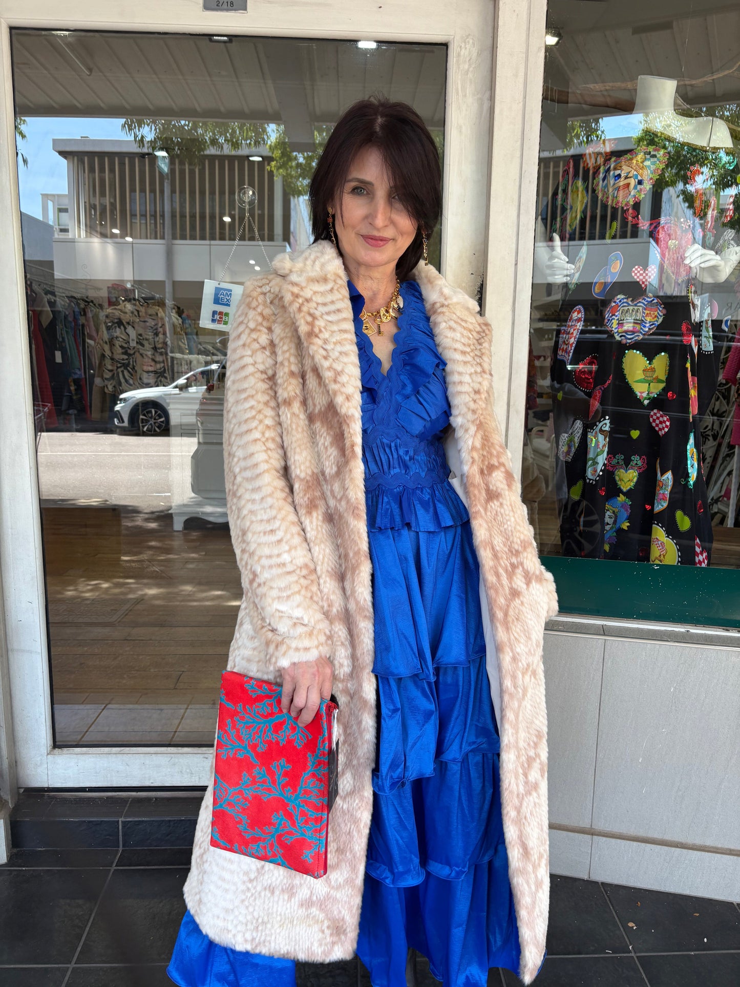 Eliza V Neck Dress - Blue - Pinkhill -  - [] - Darwin boutique - Australian fashion design - Darwin Fashion - Australian Fashion Designer - Australian Fashion Designer Brands - Australian Fashion Design 