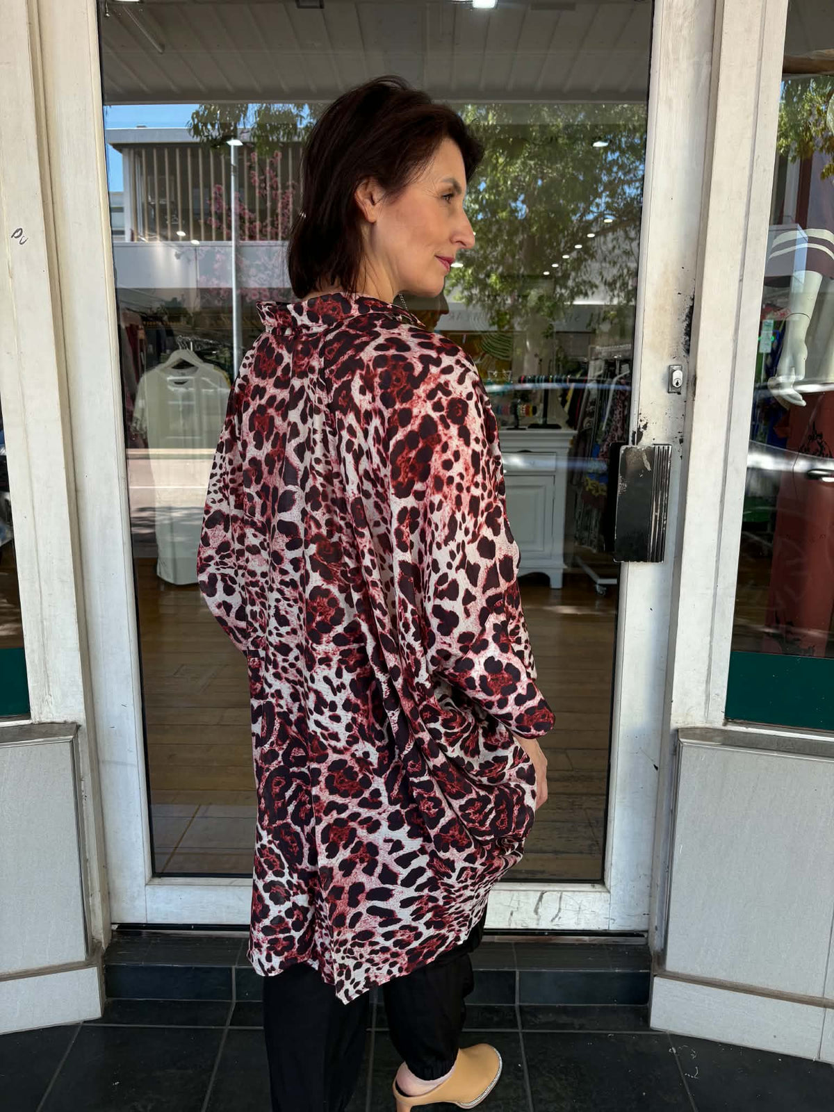 Emilia Top - Leopard Print