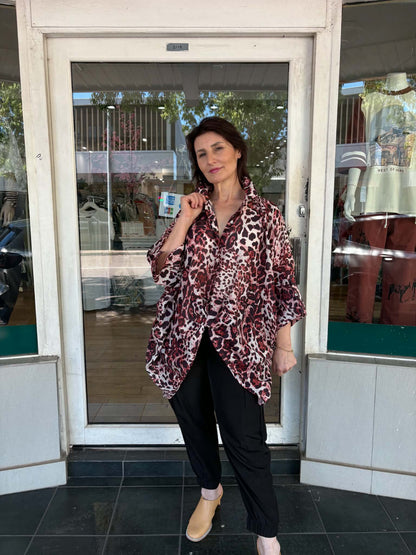 Emilia Top - Leopard Print