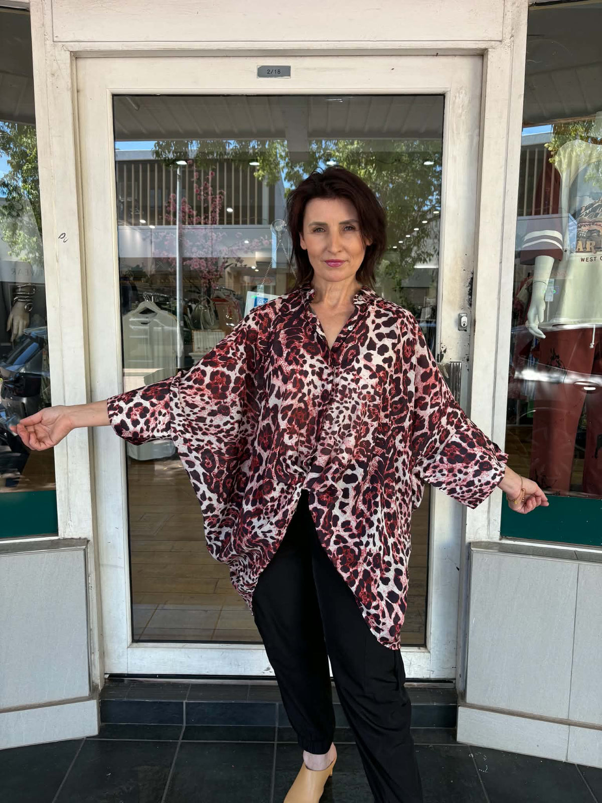 Emilia Top - Leopard Print
