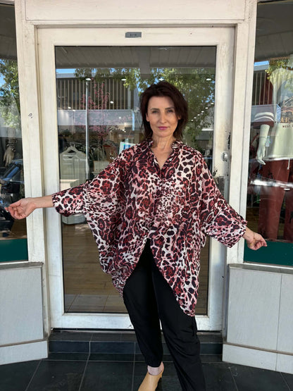Emilia Top - Leopard Print