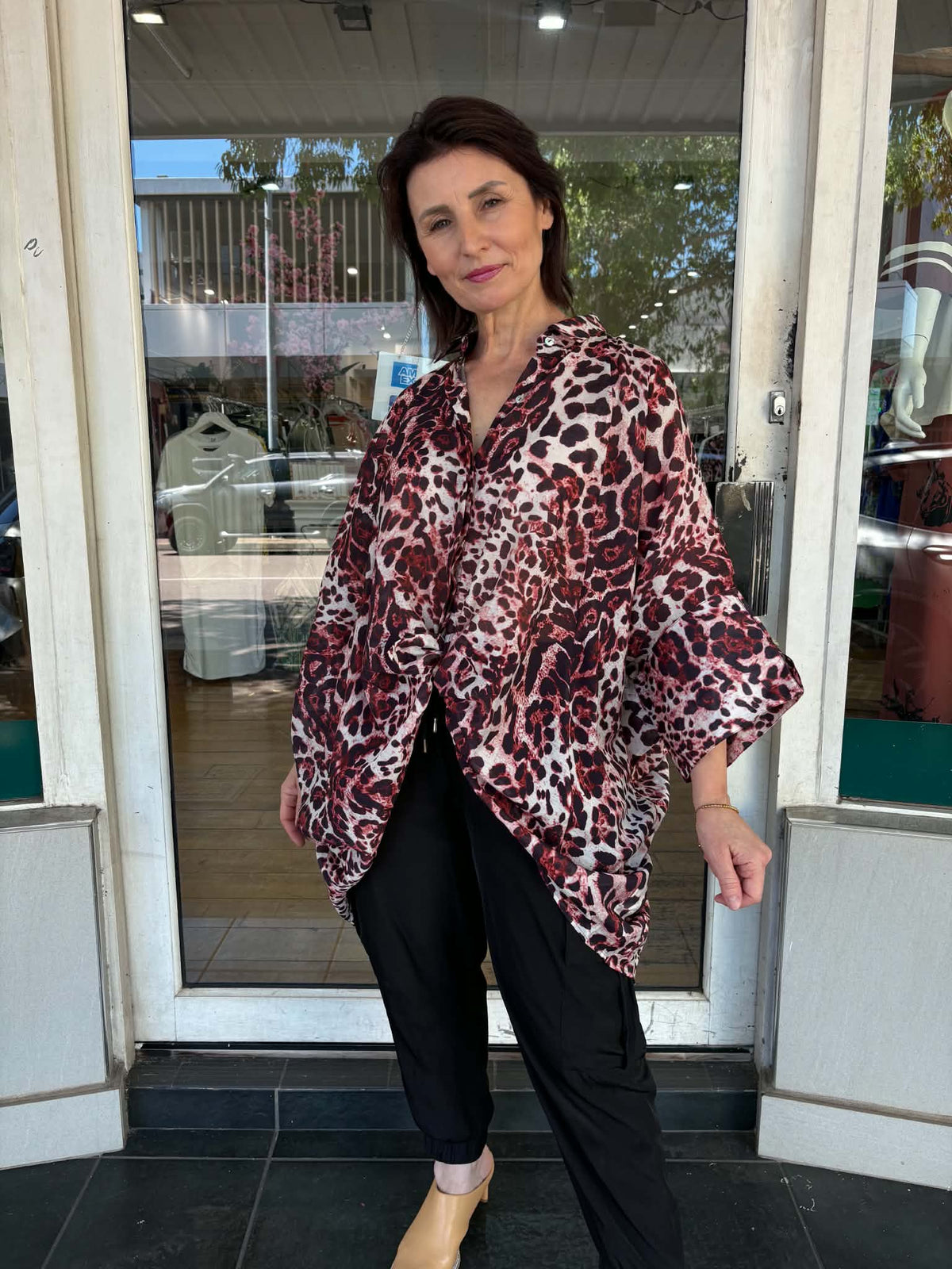 Emilia Top - Leopard Print