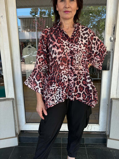 Emilia Top - Leopard Print