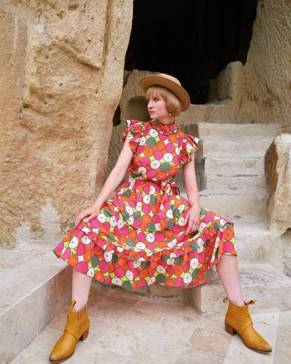 Feather and Find Oolong Midi Dress - Pinkhill -  - [] - Darwin boutique - Australian fashion design - Darwin Fashion - Australian Fashion Designer - Australian Fashion Designer Brands - Australian Fashion Design 